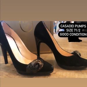 Casadei Suede Pumps